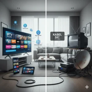 Porównanie IPTV Poland z telewizją kablową i satelitarną – IPTV oferuje HD, 4K, elastyczne pakiety i dostęp na wielu urządzeniach.
