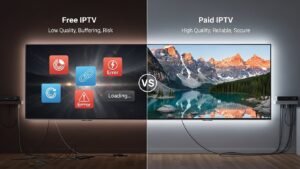 Darmowa vs płatna lista IPTV – porównanie jakości i stabilności