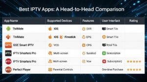 Porównanie najlepszych aplikacji IPTV