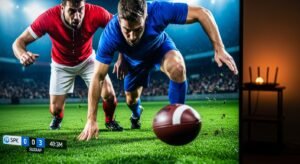 Transmisja meczu piłki nożnej w wysokiej rozdzielczości 4K dostępna w pakiecie sportowym Polsat Box Go.