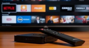 Przystawka Android TV Box z aplikacją do obsługi listy m3u.