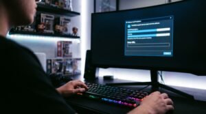 konfiguracja iptv player windows na komputerze krok po kroku przy użyciu klawiatury.